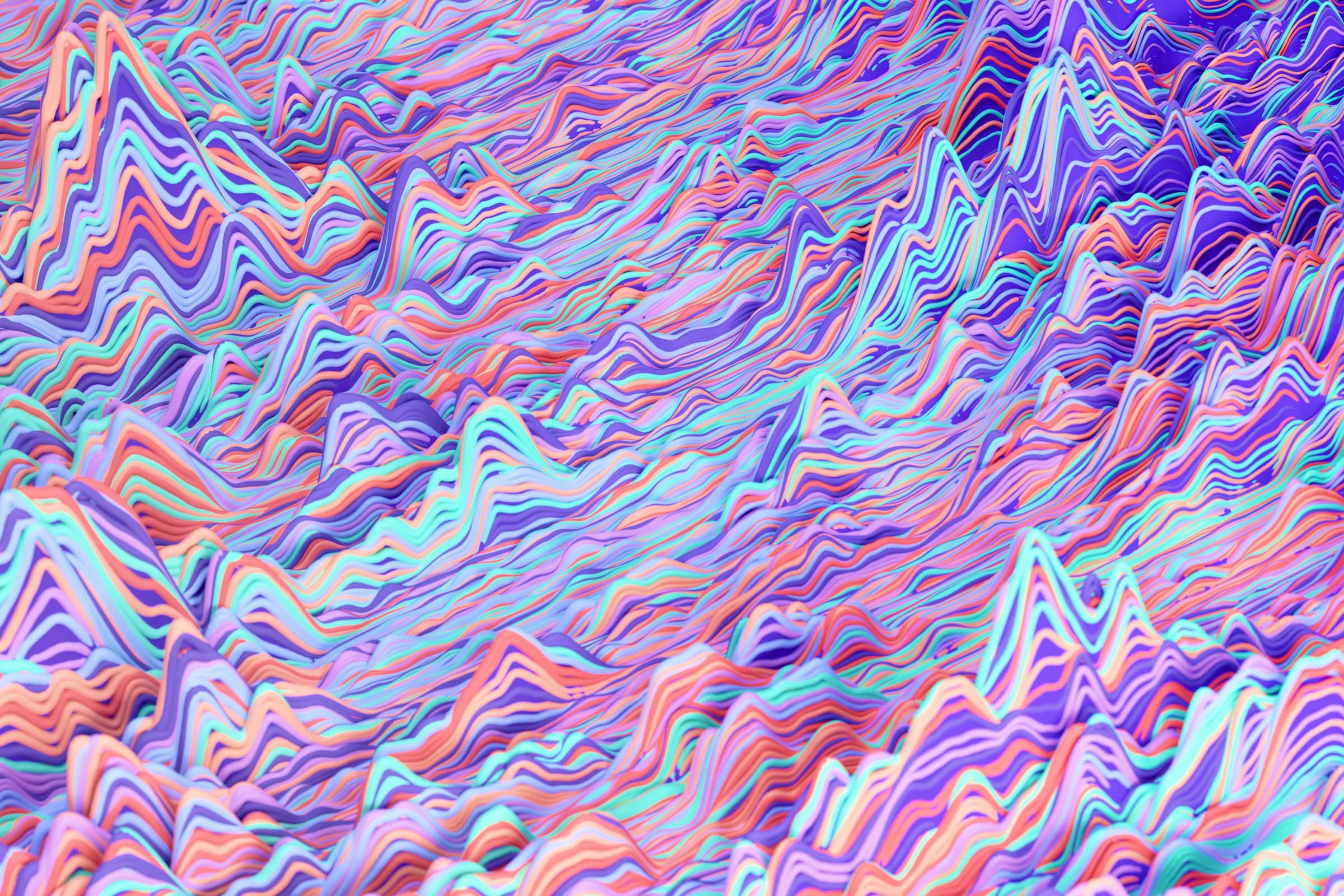 Abstract digital art with vibrant colors